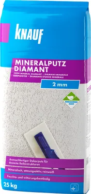 Zdjęcie produktu dla Diamentowy tynk rolkowy Knauf, 25 kg, ziarnistość 2 mm