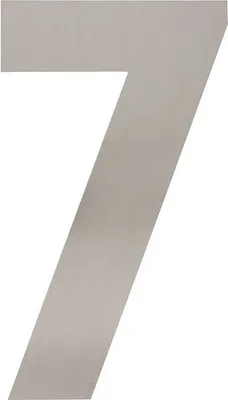 Produktbild von Hausnummer 7 XL 300x2mm Edelstahl gebürstet