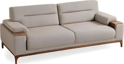 Zdjęcie produktu dla Beżowa trzyosobowa sofa Kanapa Tapicerowana nowoczesna wygodna Kanapy  3-osobowe 235 cm
