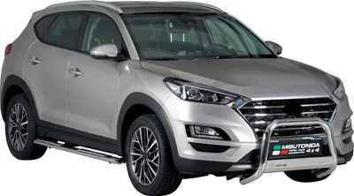 Image de Pare-buffle Avant pour Hyundai Tucson 2018-2021 63 mm en Acier Gris
