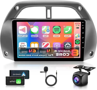 Immagine prodotto di Autoradio Android 15 - Sistema multimediale - Navigazione - Radio touchscreen - Sistema audio per auto - Schermo da 9 pollici