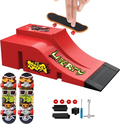 Immagine prodotto di Mini tavola da skateboard con fingerboard in plastica ABS, con un solo dito, ideale per allenamento e divertimento