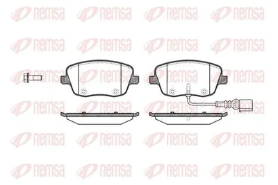 Produktbild von REMSA Bremsbeläge Satz Vorne Bremsklötze für VW POLO (9N) 0775.01
