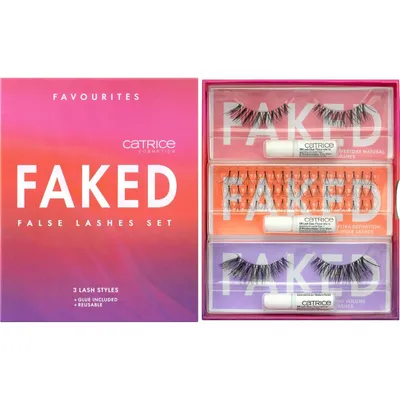 Produktbild von Catrice False Lashes Set künstliche Wimpern, Schwarz, (3pair)