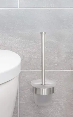 Produktbild von Famanu Toilettenbürste Wandmontage - Edelstahl mit Halter und Reservebürste