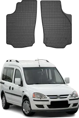 Image de Tapis de Sol pour Opel Combo C 2001-2011 Caoutchouc Noir