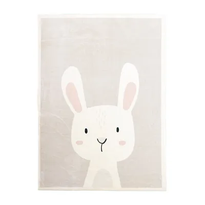 Produktbild von Volero - Waschbarer Spielteppich - Simba Bunny Weiß - 80x150 cm - Kinderzimmer, Babyzimmer - Klassik