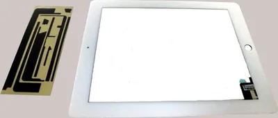 Produktbild von Frontscheibe + Touchscreen Sintech© Standard für iPad2, weiß