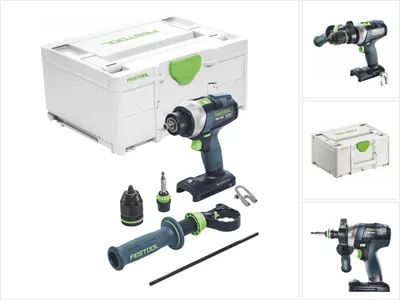 Obrázek produktu pro Festool TDC 18/4 I-Basic akumulátorový vrtací šroubovák 18 V 75 Nm ( 575601 ) Bezkartáčový + Systainer - bez baterie, bez nabíječky