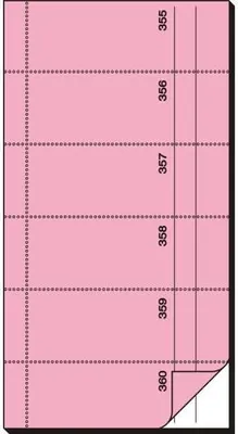 Image de sigel Formularbuch "Bonbuch", 105 x 200 mm, SD, rosa