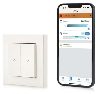 Image de Eve Shutter Switch Smarte Rollladensteuerung, Wandschalter (10ECI1701)