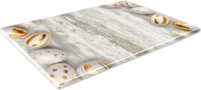 Zdjęcie produktu dla SZKLANA DESKA KUCHENNA 30x20 551a Złote pisanki