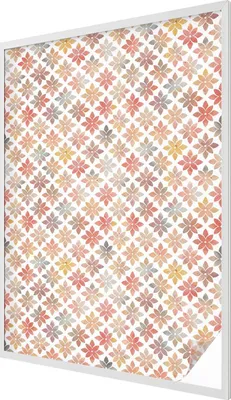 Produktbild von Buntglas Fensterfolie – 146x100 cm – Stained-Glass Design – blickdichte dekorative Sichtschutzfolie – selbstklebend, UV-Schutz – Blumenschönheit