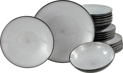 Produktbild von CreaTable, 23964, Malmö Frost, Tellerset 18-tlg, Steinzeug