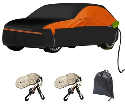 Immagine prodotto di Copertura per auto, adatta a garage completo, per VW ID.4 dal 2021 al 2025, a 6 strati, impermeabile, traspirante, protezione contro la grandine
