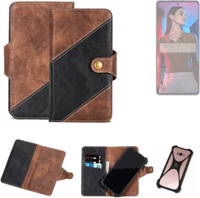 Produktbild von K-S-Trade Handyhülle Schutzhülle Bookstyle Case kompatibel mit Tecno Camon 20 Pro Klapphülle Cover Hülle Schutztasche 1x