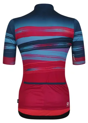 Productafbeelding van REGATTA DWT756 Stimulus fietsshirt, marineblauw/fuchsia, maat 42