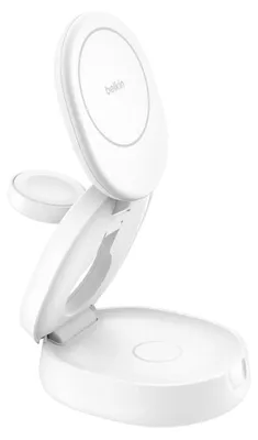 Produktbild von Belkin Boost Charge klappb. mag. 3-in-1 Lades. Qi2 ws. WIZ034kqWH