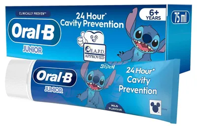 Imagen del producto de Oral-B Pro Junior, universal, 75 ml, para niños, enjuague bucal, sabor a menta, a partir de 6 años