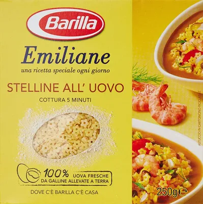 Produktbild von 10x Barilla Emiliane Stelline all'uovo n. 108 Nudeln mit ei 275g