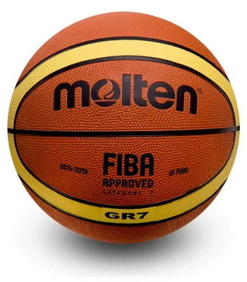 Obrázek produktu pro molten BGR - vnitřní venkovní basketbalový míč Gummi - GR OI RW GK VY, Ballgröße:7, Modell:VY (violett/gelb)