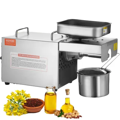 Produktbild von Elektrische Ölpresse, 700W Leistung, 3,3 lbs/h Effizienz, langlebiges Edelstahl ,