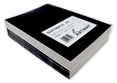 Immagine prodotto di Quaderno da disegno Artway, copertina morbida, formato A5, formato verticale, carta da disegno da 135 g/m², 20 fogli