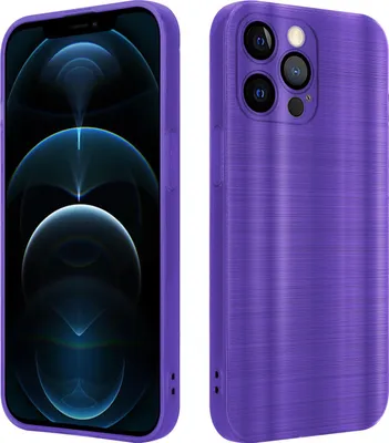 Produktbild von Cadorabo Hülle für Apple iPhone 12 PRO Schutz Hülle in Lila Handyhülle TPU Silikon Etui Case