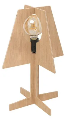 Image de Lampe de table Oak en bois, 1xE27x40W, dimensions : 47x27x27 cm, IP20, Zuma Line