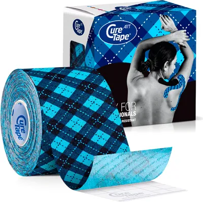 Produktbild von CureTape Art, 5 m x 5 cm, wasserfest, Tartan blau