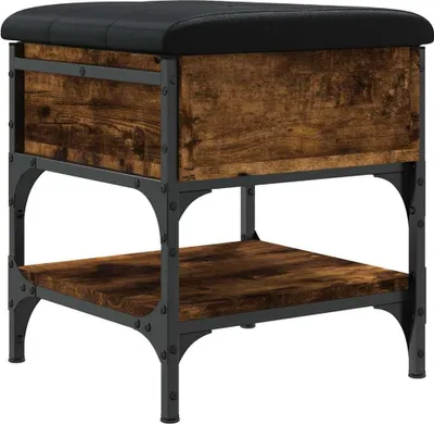 Produktbild von vidaXL Schuhbank Räuchereiche 42x42x45 cm Holzwerkstoff