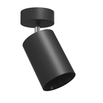 Zdjęcie produktu dla Reflektor sufitowy czarny okrągły tuba Ø8cm ruchomy 1xGU10 10W POINT 2288 Brosline