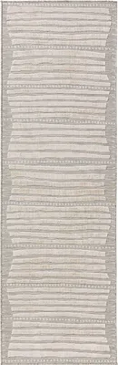 Image de benuta tapis intérieur & extérieur Flora couloir Gris 80x250 cm tapis de salon tapis d’extérieur rectangulaire motif poil ras