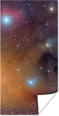 Produktbild von MuchoWow® Poster Universum - Sterne - Farben - Jungen - Mädchen - Kinder 60x120 cm - Wandschmuck
