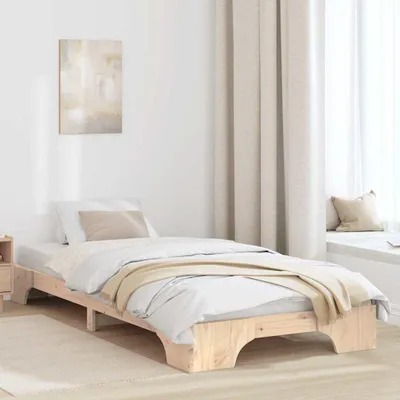 Obrázok produktu pre Maison Exclusive - Rám postele z masívneho borovicového dreva 90 x 200 cm Masívne borovicové drevo