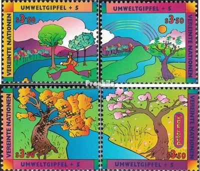 Produktbild von Briefmarken UNO - Wien 1997 Mi 226-229 (kompl.Ausg.) gestempelt Flüsse und Wälder
