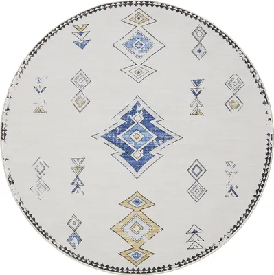 Immagine prodotto di Tappeto Interiyou lavabile Gent Beige/multicolore ø 160 cm rotondo
