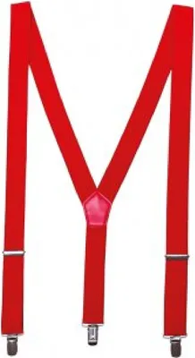 Produktbild von Premier Herren Clip On Hosenträger PC3207 (Einheitsgröße) (Rot)