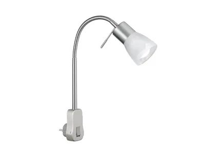Image de Applique murale LEVISTO blanc argenté 1xE14x28W en métal, dimensions : 40 x 4,7 x 4,7 cm, IP20, Trio
