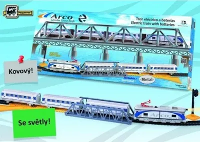 Produktbild von Pequetren Personenzug Renfe Arco mit Brücke - grau