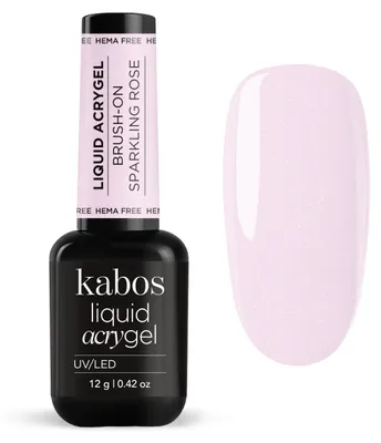 Produktbild von Kabos Liquid Acrygel Brush-On UV/LED Sparkling Rose 12g Acrylgel für Nägel