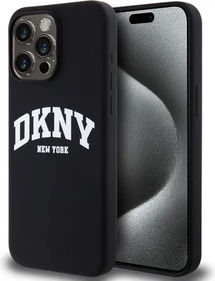 Obrázok produktu pre Etui Dkny Liquid Silicone White Printed Logo Magsafe Na Iphone 14 Pro Max - Čierne