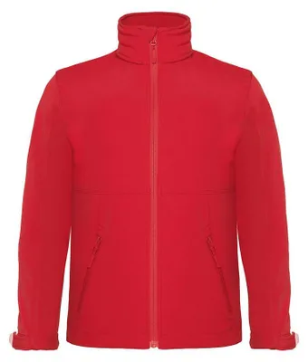 Produktbild von B&C - Softshelljacke mit Kapuze für Kinder FK2258 (116) (Rot)