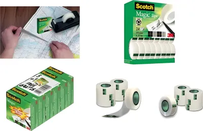 Produktbild von 3M Scotch Klebefilm Magic 810 24 Rollen Kerndurchmesser 25 mm