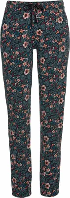 Produktbild von s.Oliver Pyjamahose blau-geblümt-weinrot Größe 44/46