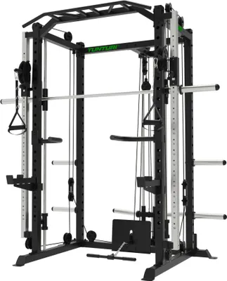 Produktbild von Tunturi SM90 Kraftstation - Fitness-Homegym - Fitnessgerät - Kompakt für den Heimgebrauch - Smith Machine - Full Smith - Kompakt - Inkl. er Fitness-App