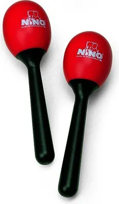 Immagine prodotto di Nino Percussion NINO569R Coppia di maracas in plastica ABS rosso