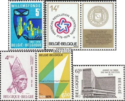 Produktbild von Briefmarken Belgien 1976 Mi 1848,1849Zf,1850,1851, 1855 (kompl.Ausg.) postfrisch Willemsfonds