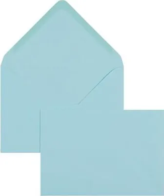 Produktbild von Briefumschläge 133x184mm 100g/qm gummiert VE=100 Stück hellblau