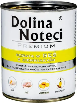 Produktbild von DOLINA NOTECI Premium Rich in goose with potatoes - Nassfutter für Hunde - 800 g